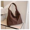 Large Shoulder Crossbody Bag for Women New In Vintage Lady Tote Bags Suede Leather Korean Fashion Luxury Designer Female Handbag
