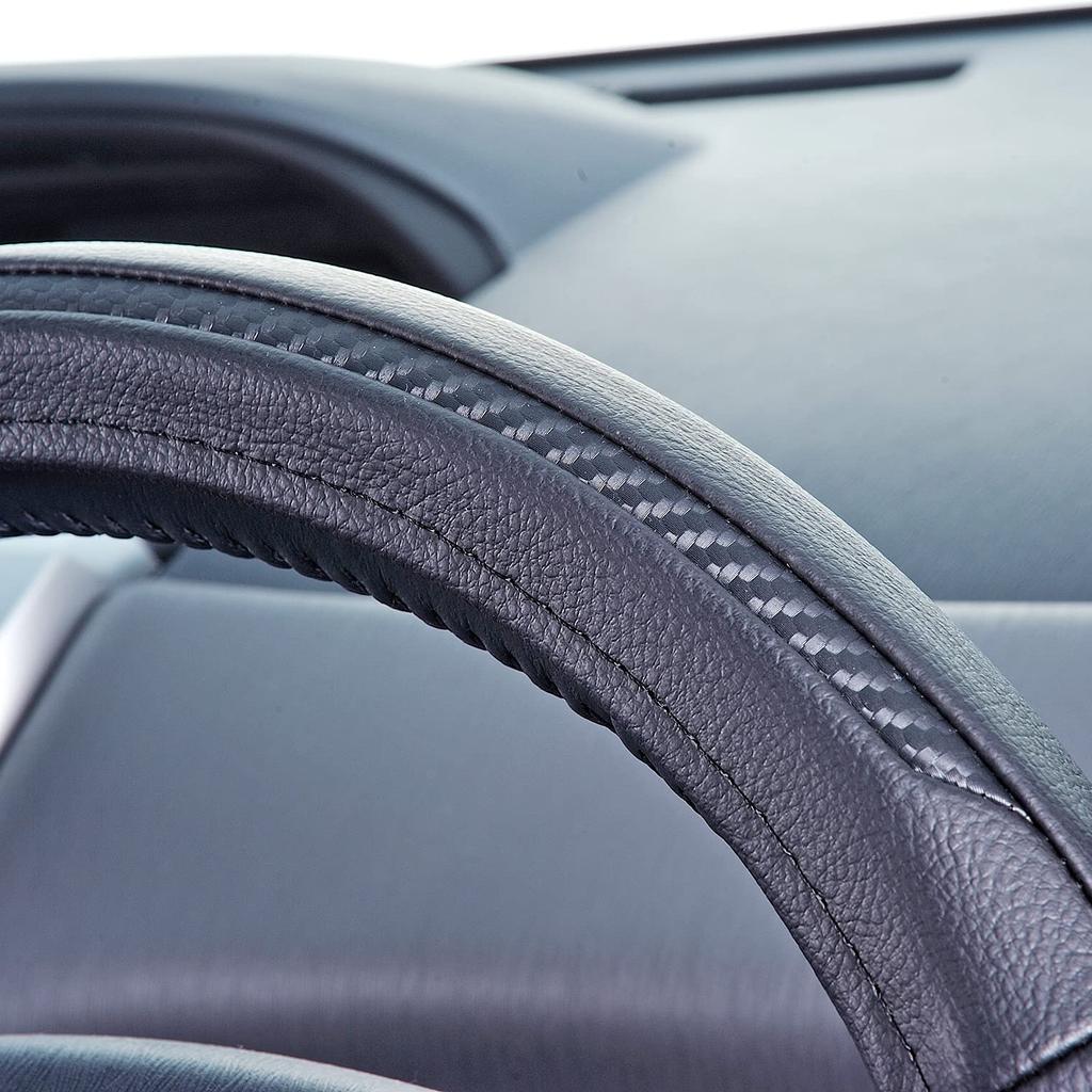 Grace SD Edition Steering Wheel Cover for Prius Prius and Black 30, Aqua, Wish, D-Shaped Oval, (New Packaging) GHC-SDVBK