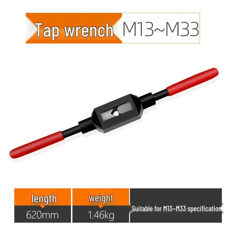 Manual Tap and Die Set: Tapping Drill Bits & Wrench Kit M3-M30