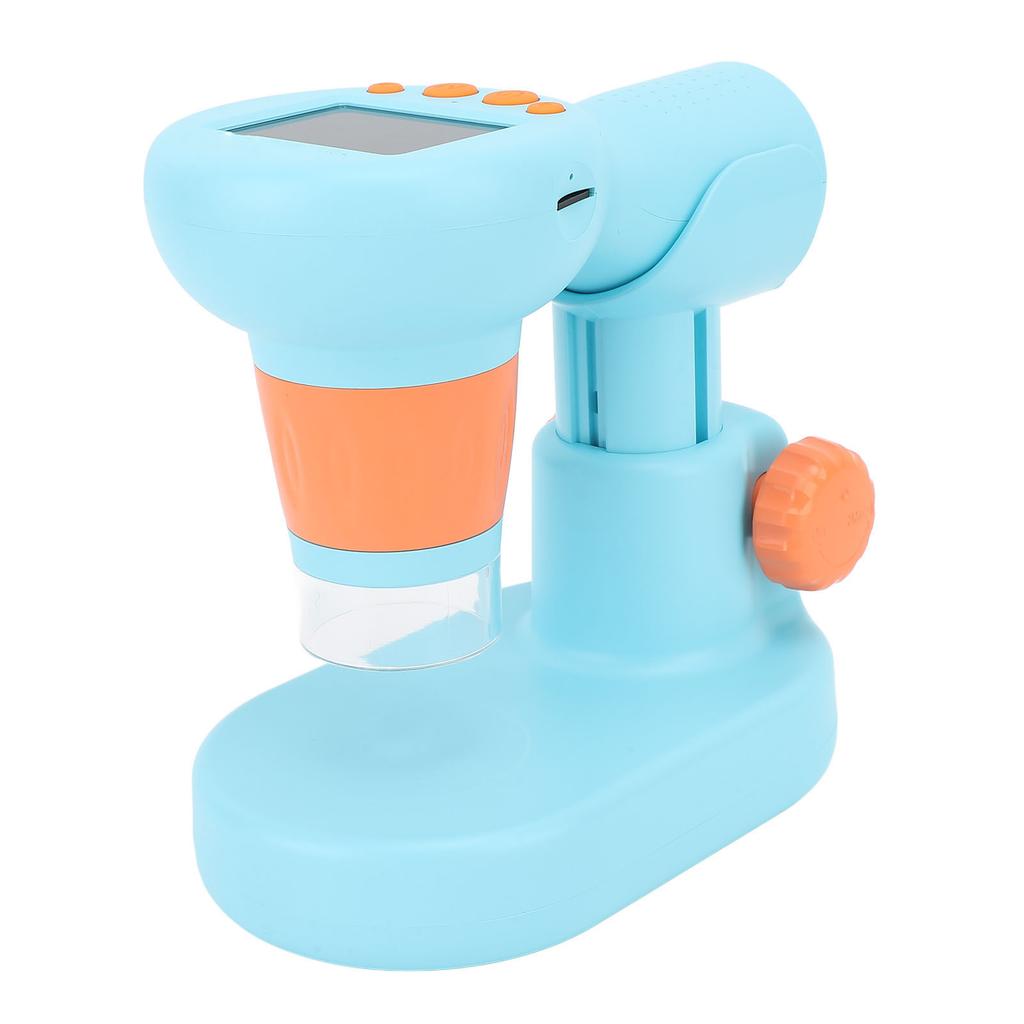 Kids Microscope with 8 LEDs IPS Eye Protection Screen 100X‑800X 1080P HD Digital Camera Microscope