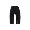 Li Ning X X-Girl Womens Dominator Loose Wide-Leg Casual Pants Women Bottoms New-Standard-Black AKXQ452-1