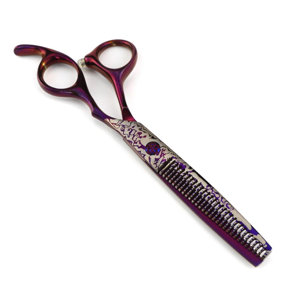 6.0 Inch Purple, Hair Scissors, Hair Scissors, Tooth Scissors, Bangs Scissors, Tooth Scissors, Thin