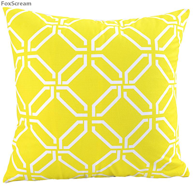Nordic Style Decorative Pillows Cushion Yellow Gray Geometric Cases Cover Home Decor Black White