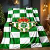 Football Betis Crest Design Blanket Lightweight Ideal Bedding Blanket Perfect for Travel, Camping, Living Rooms, Offices, Sofas, Fan Christmas gift