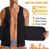 Men's Neoprene Sauna Zipper Waist Trainer Vest and Body Shaper Trimmer