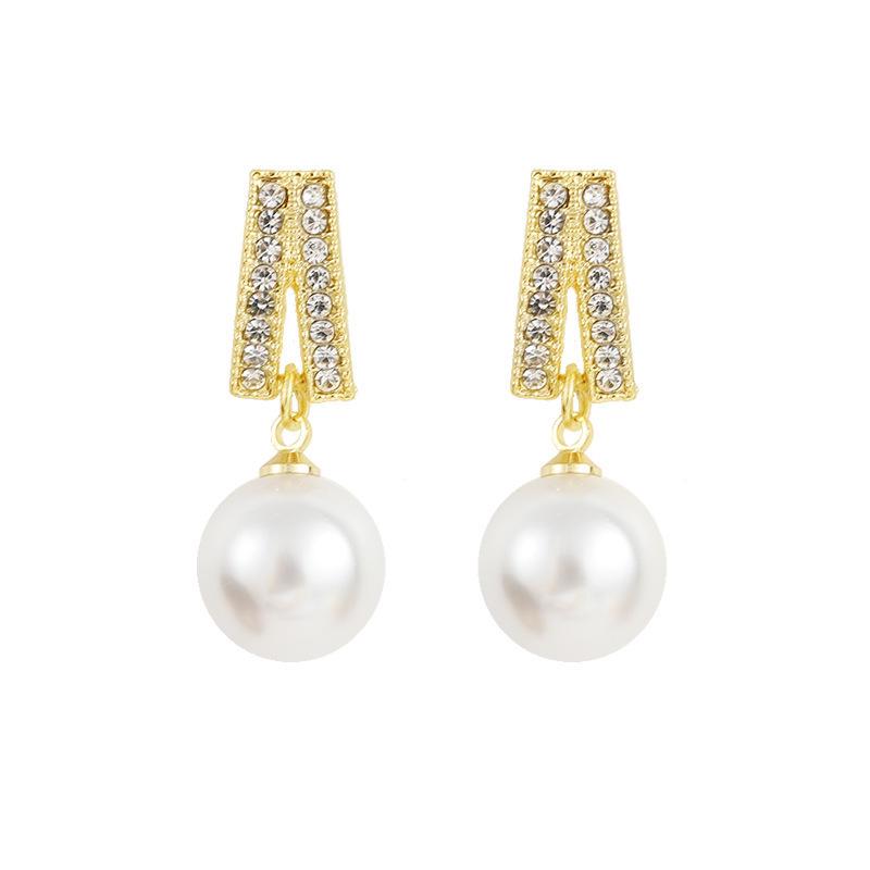 Retro Light Luxury Korean-Style Pearl Tassel Earrings for Women