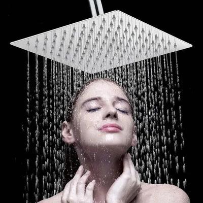 Stainless Steel Ultra-Thin Waterfall Shower Head 10/8/6 Inch High Quality Rainfall ShowerHead Square/Round Household Top Sprayer