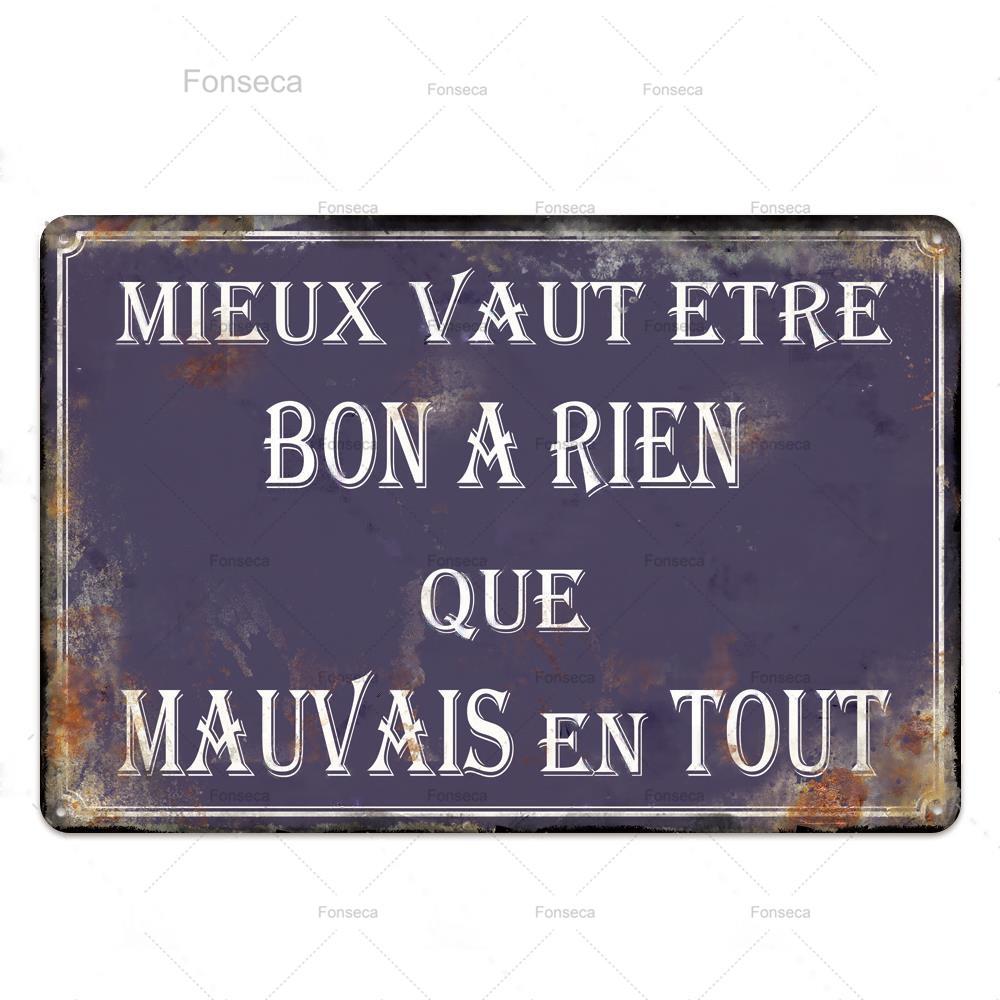 Place Des Aperos Plaque Metal Vintage French Retro Metal Tin Sign Bar Pub Club Wall Decor Iron Painting Decorative Plate
