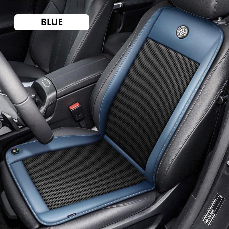 Summer Car Seat Cushion Car Seat Universal Cooling Pad Ventilation Cushion 12V Cooling Breathable Backrest Car Seat Cover Set