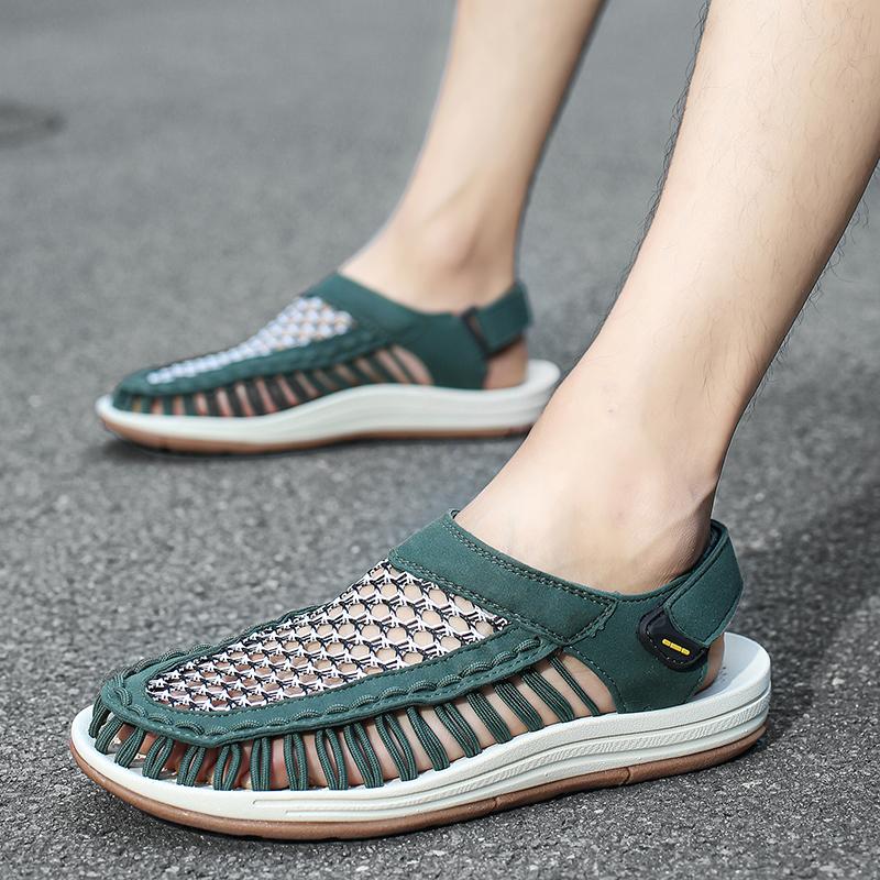 Fashion Hot Selling Men's Sandals High-quality Handmade Casual Shoes Outdoor Anti Slip Seaside Men's Beach Camping Shoes Summer