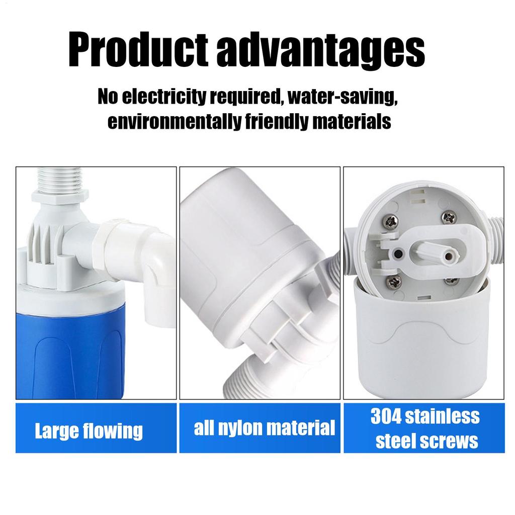 Float Valve For Water Tank Water Trough Float Valve Automatic 1/2inch Leak-Proof Controller Pool Accessories For Garden