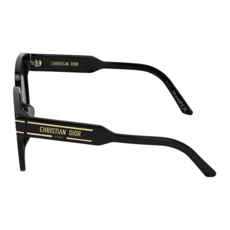 Dior Logo Irregular Frame Sunglasses Women sunglasses Black DIORSIGNATURE-S7F