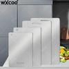 WXCOO Kitchen Cutting Board Food Grade Chopping Cutting Boards Thickened Stainless Steel Boards for Cut Vegetables Fruit Meat