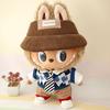 For 37cm Labubu Doll Shirts Sweater Hat Cartoon Plush Doll Replacement Outfit Playing House Accessories Mini Clothes