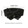 Elegant Bowknot Waist Straps Solid Color Elastic Waist Belt Wide Adjustable Dress Belt For Dress Decorate Clothes Accessories