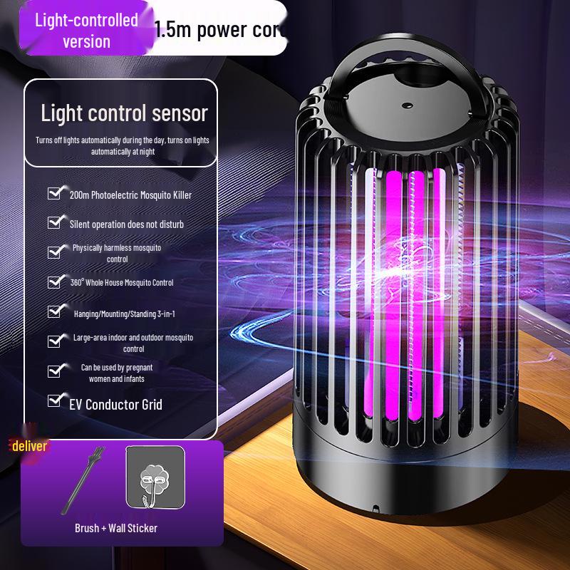 Electric Shock Mosquito Killer Lamp: Indoor/Outdoor Repeller and Camping Bug Zapper.