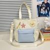 Japanese new cute student tote bag crossbody high school student large-capacity leisure class bag