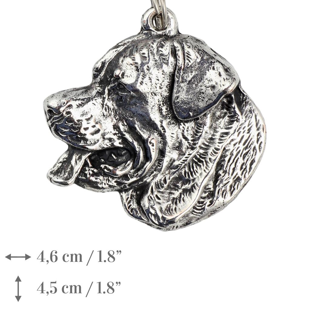 Rottweiler, Rott, Rottie III - Necklace with Dog, Silver-plated Pendant for Dog Fan, Unique Jewelry by Art-Dog Brand