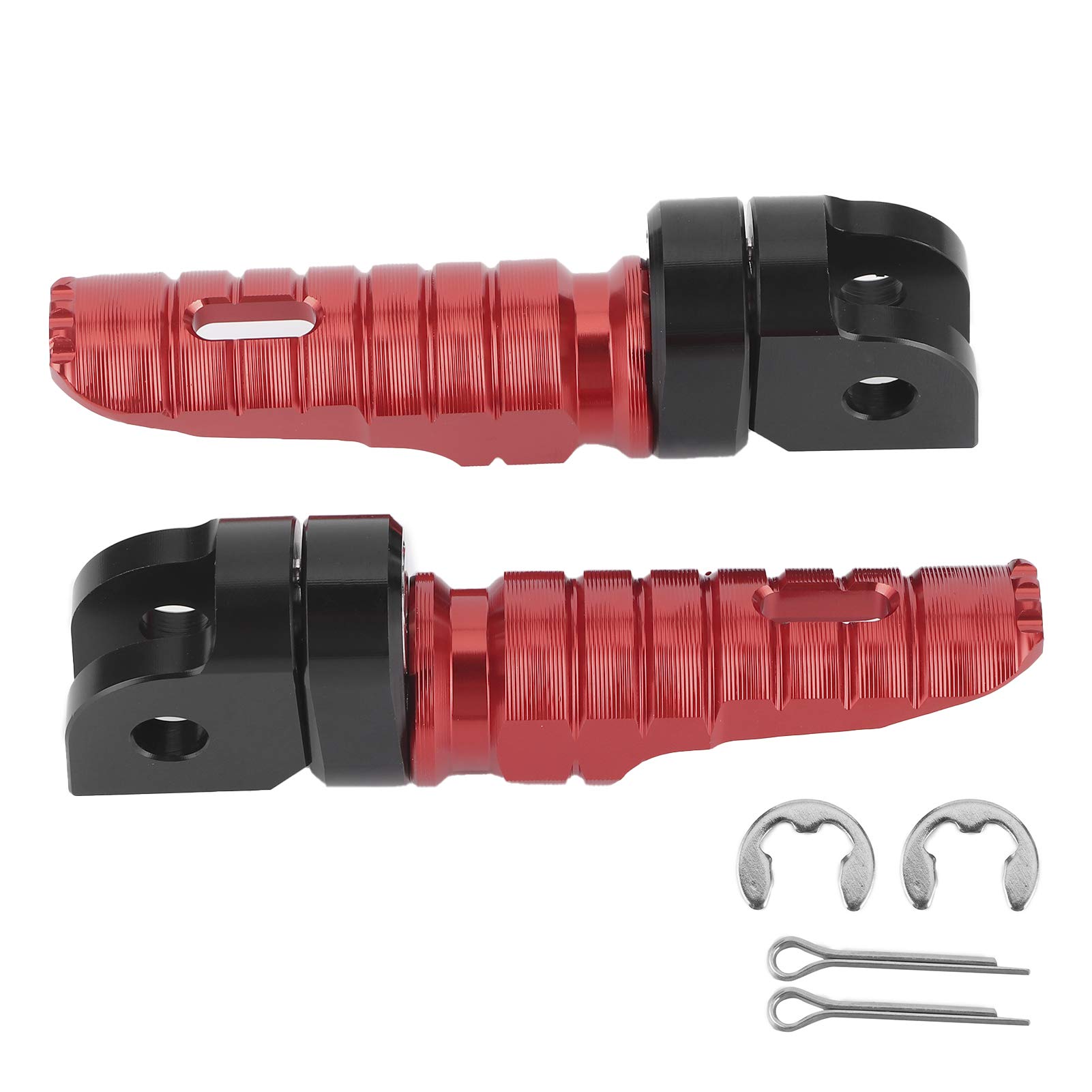 

Akozon Front Foot Peg Rest Pedal for Honda Aluminum Alloy CB125RCB300R CB1300SF CB600F OE: FP-274-Set (Red) червоний