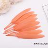 50Pcs20 Colors Colored Goose Feather Small Straight Knife Feather Diy Colored Feather Kindergarten Handmade Feather