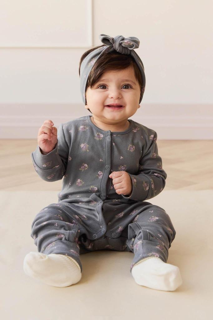 Organic Cotton Romper Simone Lava JBCO251152 Baby DGRY 80 [Jamie Kay]