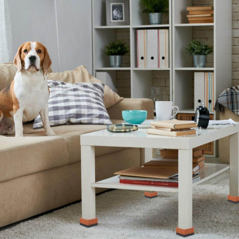 Desk Lifts Bed Furniture Riser Anti-slip Table Chair Support Furniture Foot Pad Floor Protection