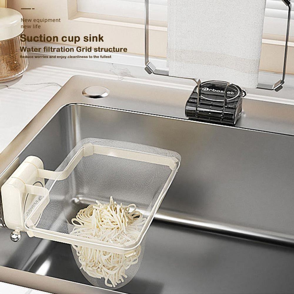 Spülbecken Sieb Spülbeckenfilter Gestell Abnehmbares Müllfilter Regal Hochwertiger Filterbeutel Küche