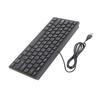 Wired Mini Portable Spanish Keyboard USB Interface for Desktop Computer Ultra Thin 78 Keys