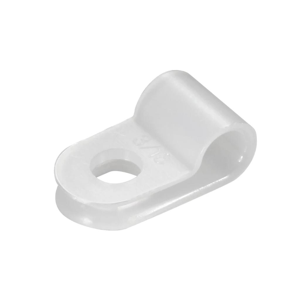 20Pcs Nylon R-Type Cable Clamp Organizer Cord Clips for Wire Management 5/4.8/6.4/15.8mm Black CC-0.5/UC-0.5/UC-1/CC-1/CC-4