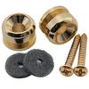 Musiclily Pro 14mm Gurtpins/Endpins, Stahl, für E-Gitarren, Akustikgitarren, Klassikgitarren und Ukulelen, Gold (2er Set)