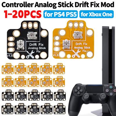 1-20 Pcs Reset Drift Thumbstick Calibration Plate Game Handle Joystick Drift Repair Board for PS4 PS5 Xbox One Xbox Series S/X