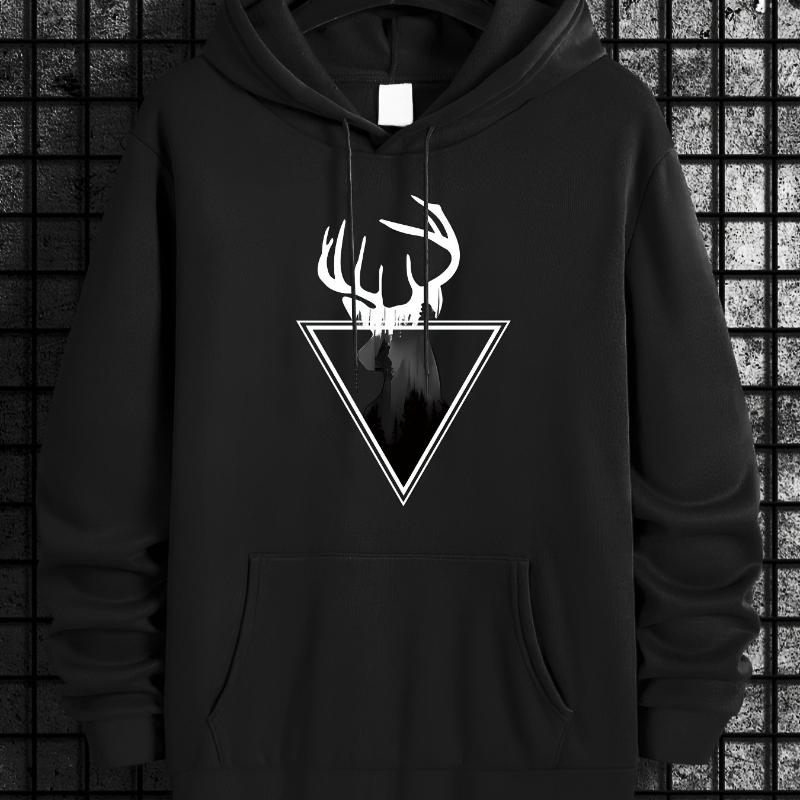 

Autumn & Indoor Activities, Lightweight & Layering-Ready, Men s Hooded Sweatshirt XXL чорний