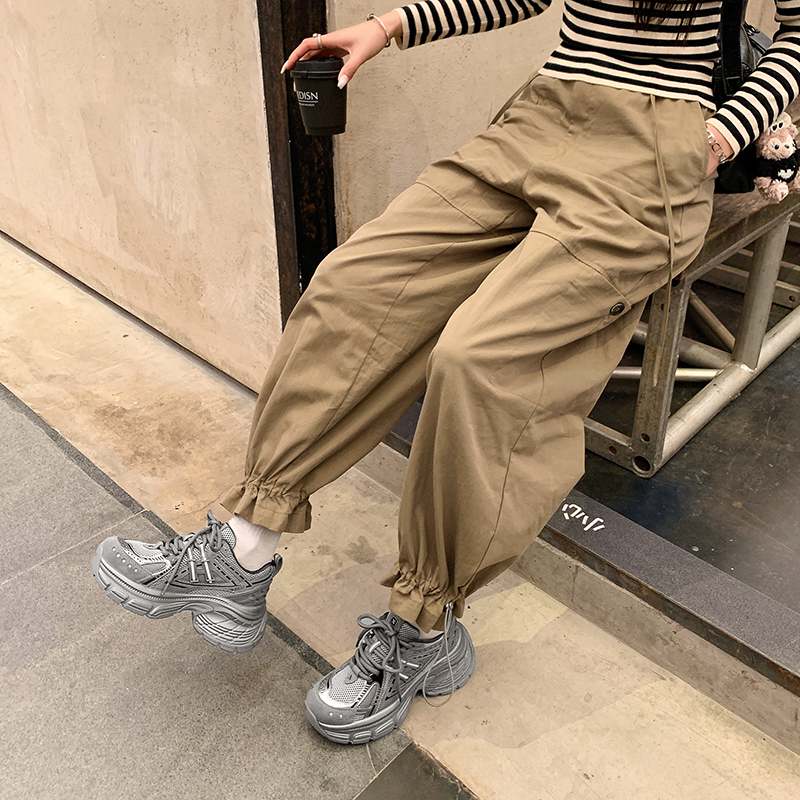 Krazing Pot Microfiber Mesh Spring Autumn Summer Sneakers Platform Lace Up Silver Color Sneakers Thick Bottom Women Fashion Shoes