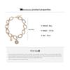 High-End Geometric Stripe Coin Necklace: Retro Cable Knit Design for Women