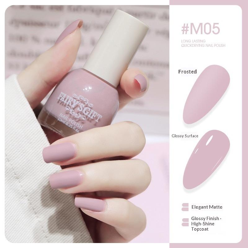 Colorful Nail Polish Matte, Long-lasting, Non-peelable, Quick-drying, Matte Nail Polish