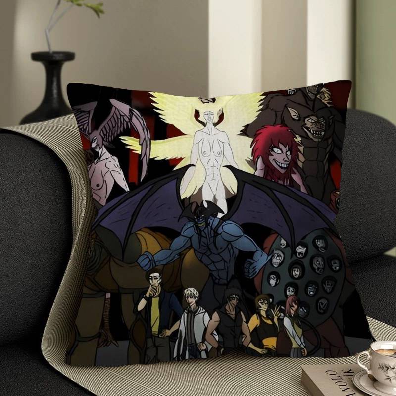 Devilman Cartoon Crybaby Office Cushion Pillowcase Car Cushion Cover45X45CM Lumbar Pillowcase Sofa Pillowcover