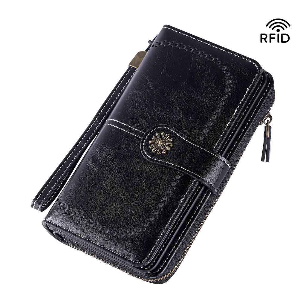 Retro Multi Functional Large Capacity Long Women's Wallet Wallet Wallet Handbag