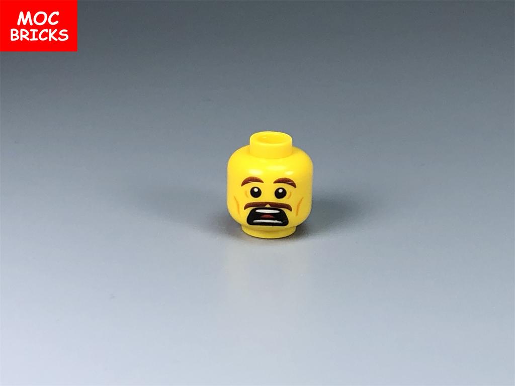 10pcs MOC Bricks Male and Female Figure Head Face Expression DIY Mini Dolls Model Building Blocks Educational Toys