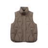Winter New Stand-up Collar Cotton Vest Simple Short Thin Versatile Women's Vest Jacket