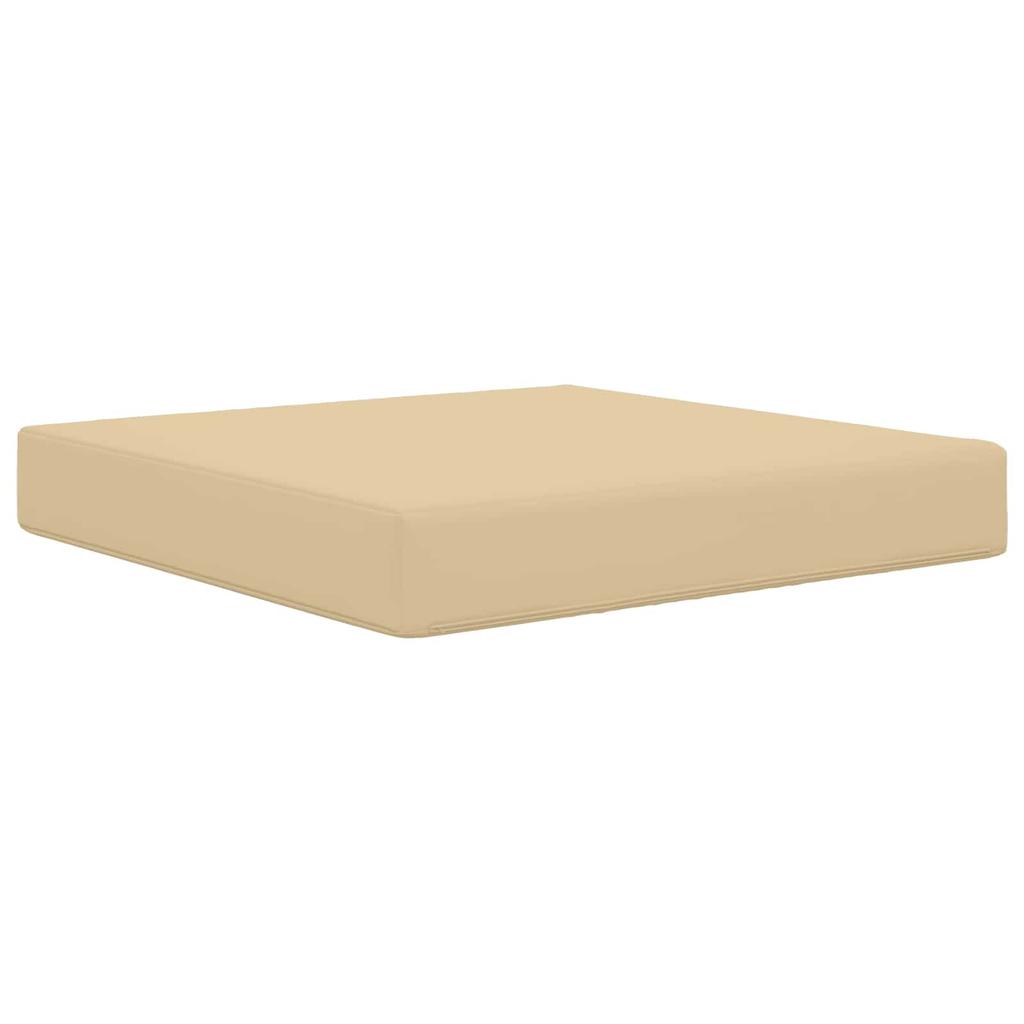 Outdoor Sofa Cushion Beige 60 x 60 x 8 cm Polyester