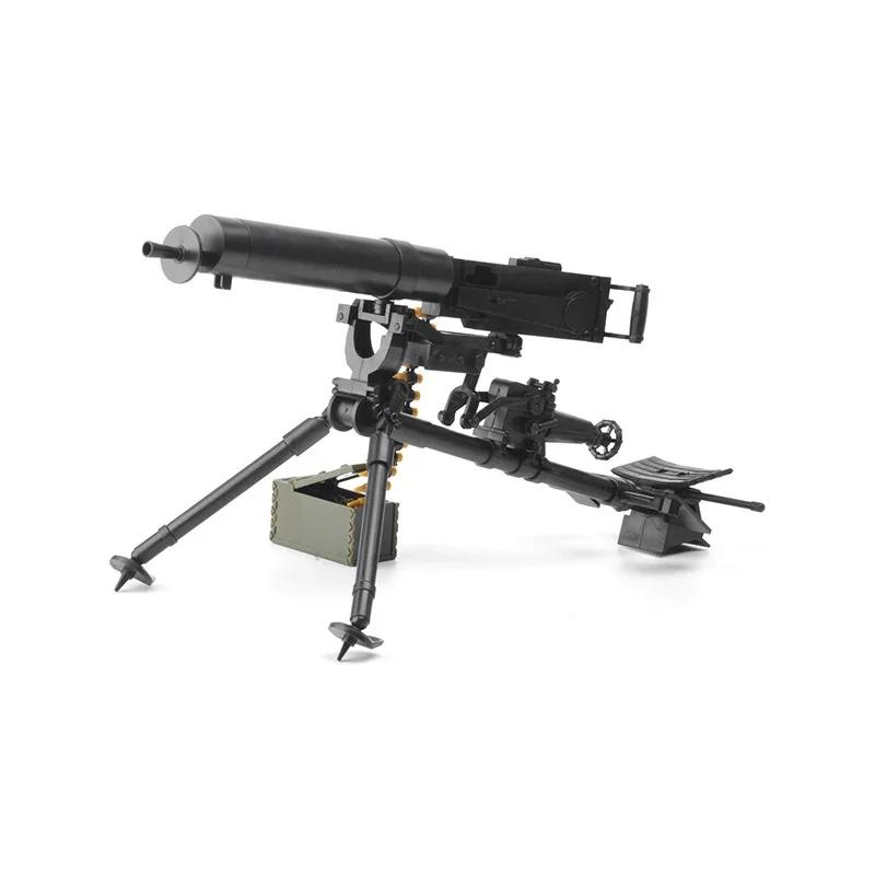 4D 1/6 MG08 Maxim Machine Gun Military Assembly Plastic Model Kit for Action Figure Puzzle Toy Weapon