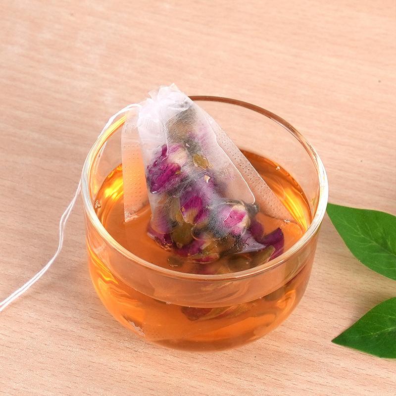 100 Bucăți Pliculețe de Ceai De Unică Folosință Multi-Dimensiuni Material Nețesut Pentru Ceai cu Frunze Vrac Pungă goală cu Șnur Pliculețe Filtru pentru Cafea Rece