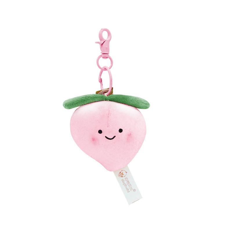 Charming Apple Plush Keychain With Short Plush For Youthful Backpack Accessories