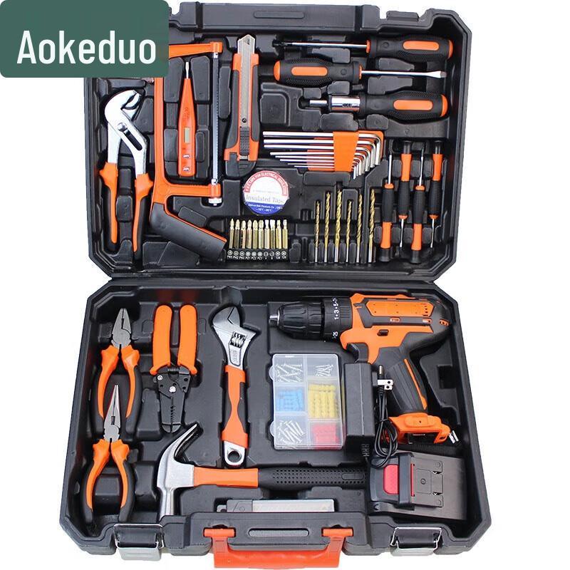 Aokedu Cordless Drill & Hardware Tool Set