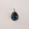 Apatite Gemstone 925 Sterling Silver Handmade Designer Pendant 1.5" Daily Wear Jewelry For Her APP-2-13