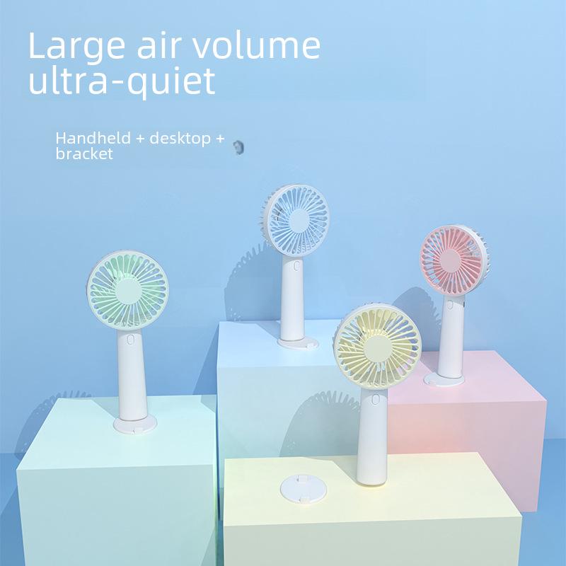 Compact USB Rechargeable Handheld Fan - Ideal for Dorms, Desktops, and Gifts
