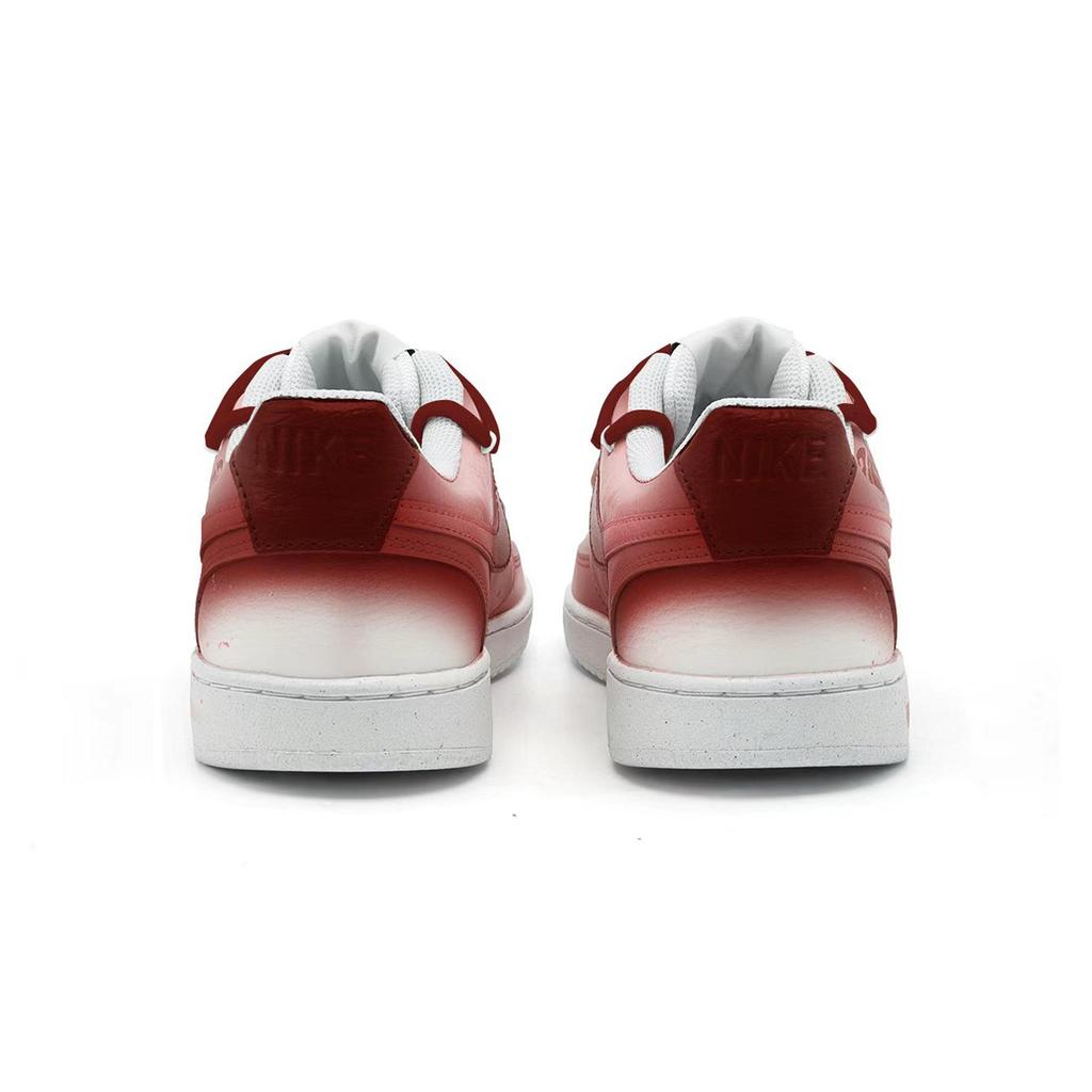 Nike Court Vision 1 Zhu Jiumo Steps On Fire Abrasion Resistant Low Top Skateboard Shoes Unisex Red White DH2987-101(Team691-)