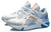 Li Ning 001 Ti Cushioning Slip Resistant Low Top Running Shoes Women's White Blue AGLR008-1