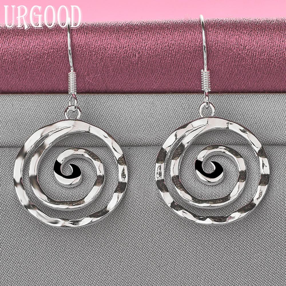 925 Sterling Silver Thread Drop Earrings Wedding Jewelry