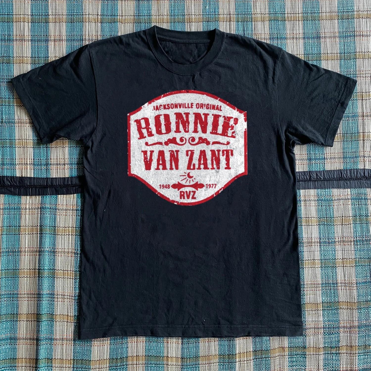 Lynyrd Skynyrd Ronnie Van Zant Black Unisex T-shirt Size S-5XL S